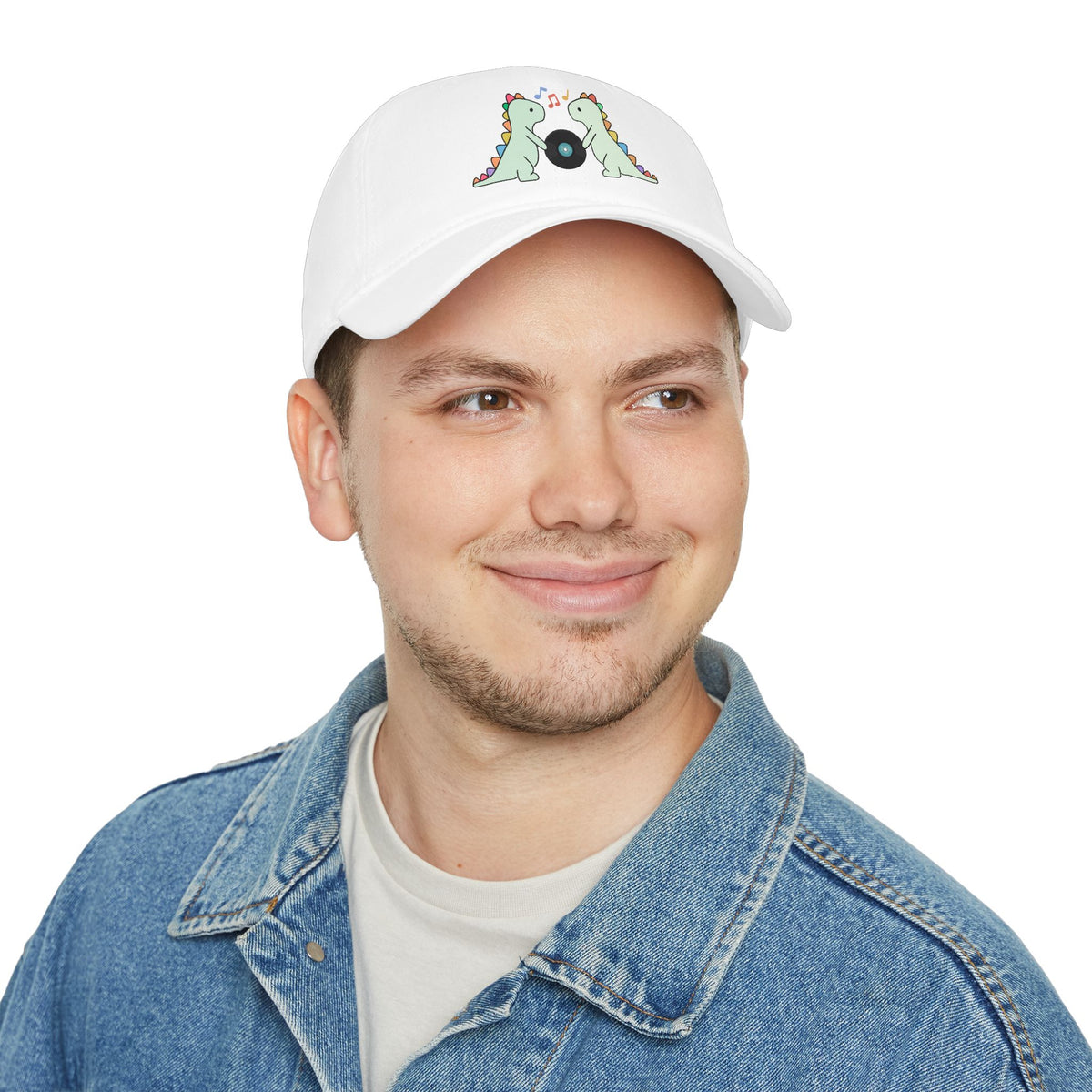 Record Loving Dinos- Low Profile Baseball Cap