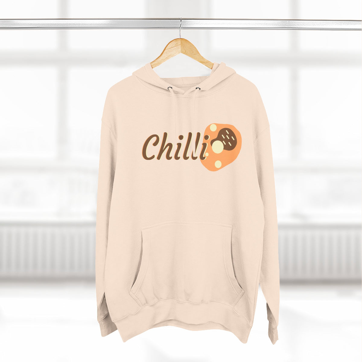 Chilli themed, (Front & Back Design) Adult Fleece Hoodie