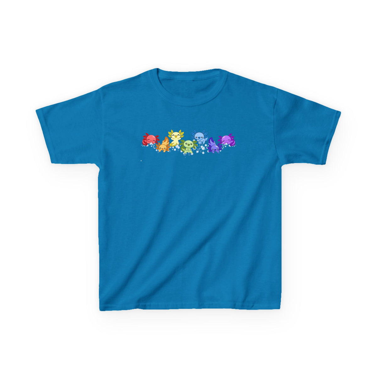 Rainbow Axolotls Kids Heavy Cotton™ Tee