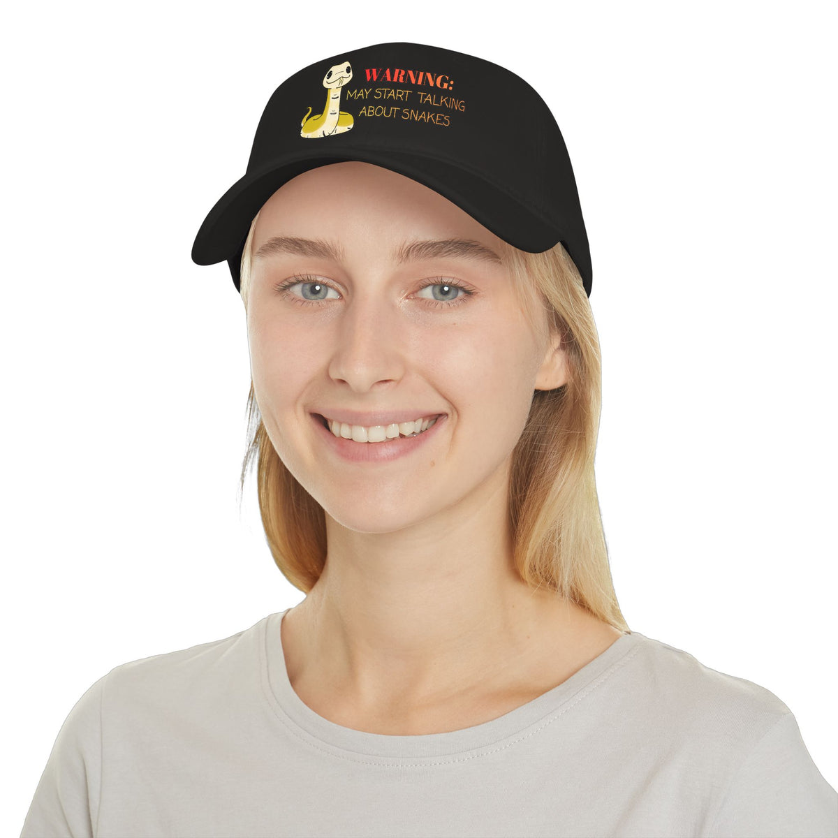 Copy of Warning: May Start Talking about Snakes Low Profile Baseball Cap