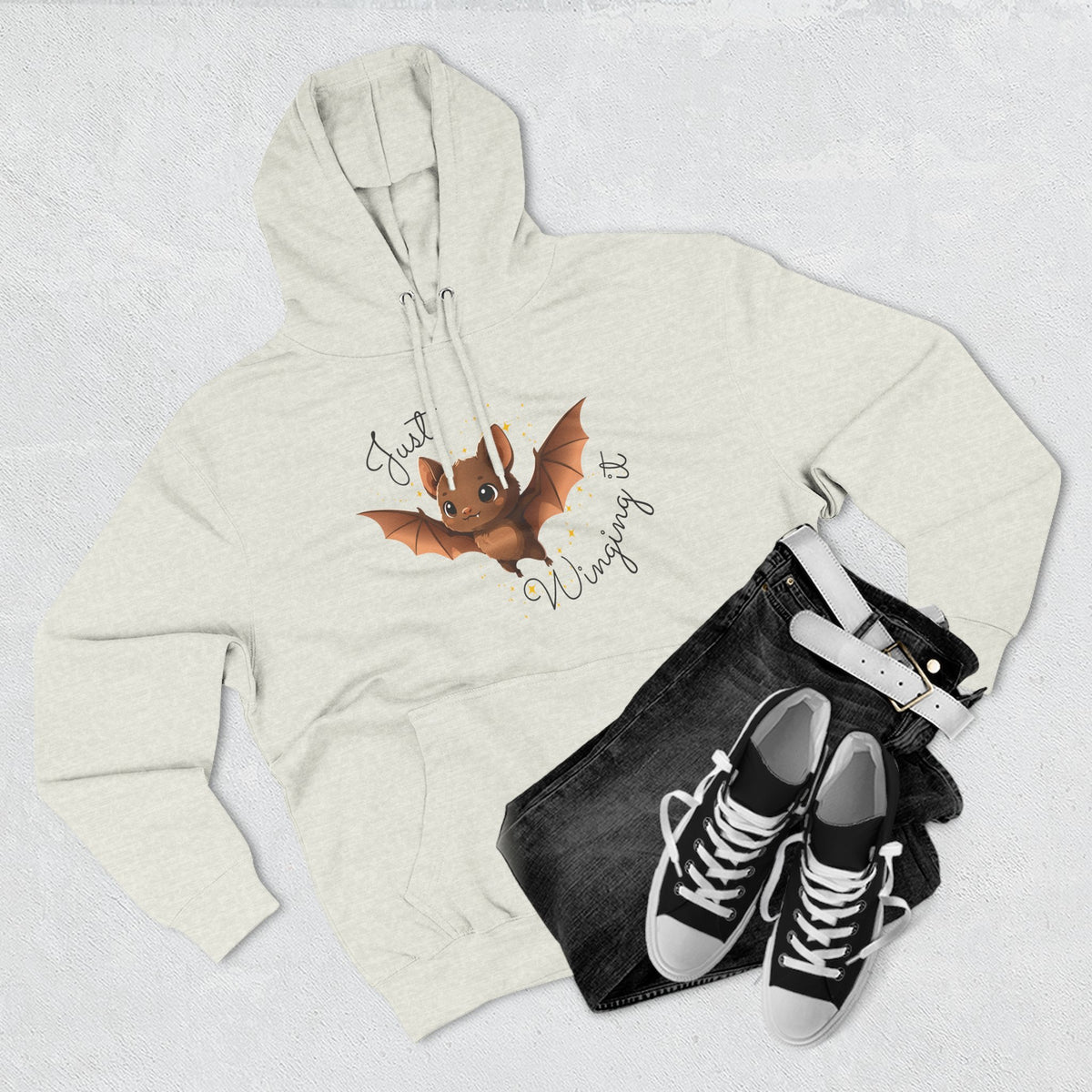 "Just Winging it" Adult Fleece Hoodie