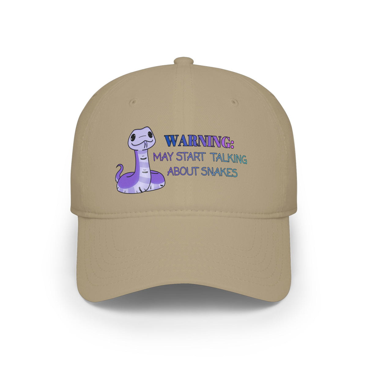 Warning: May Start Talking about Snakes Low Profile Baseball Cap