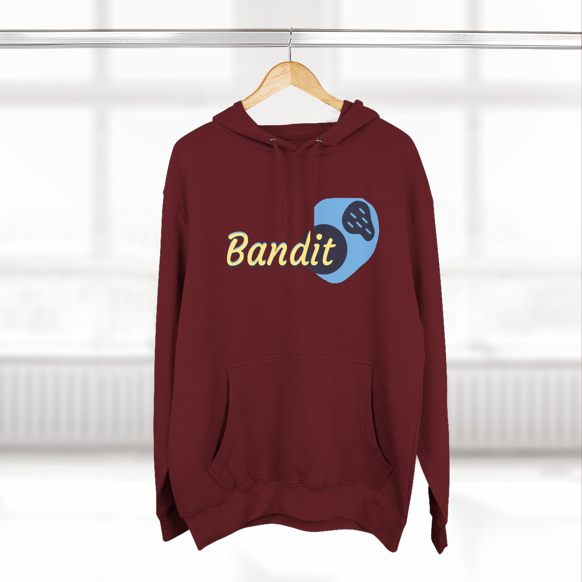 Bandit themed, (Front & Back Design) Adult Fleece Hoodie