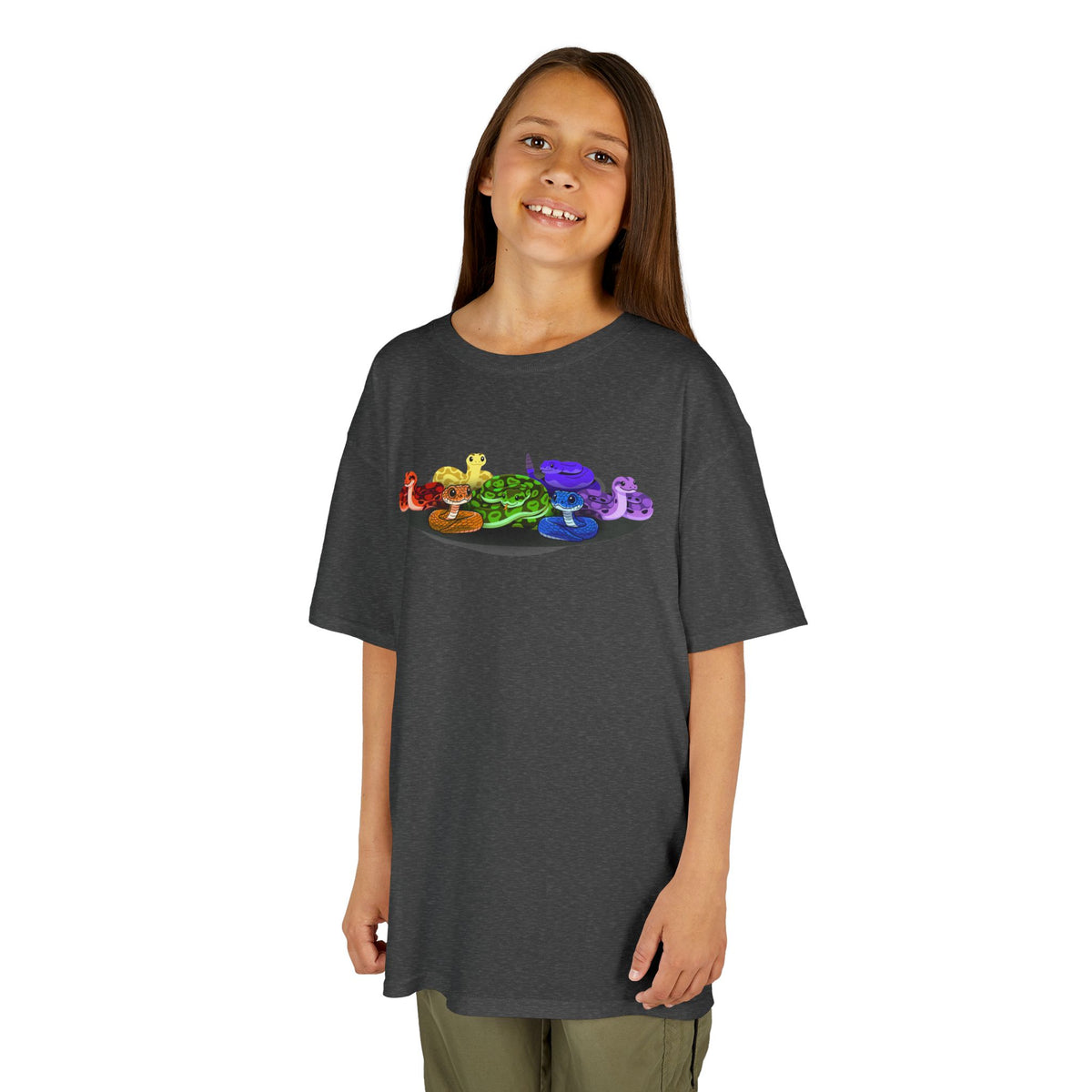 Rainbow of Snakes! Kids Heavy Cotton™ Tee