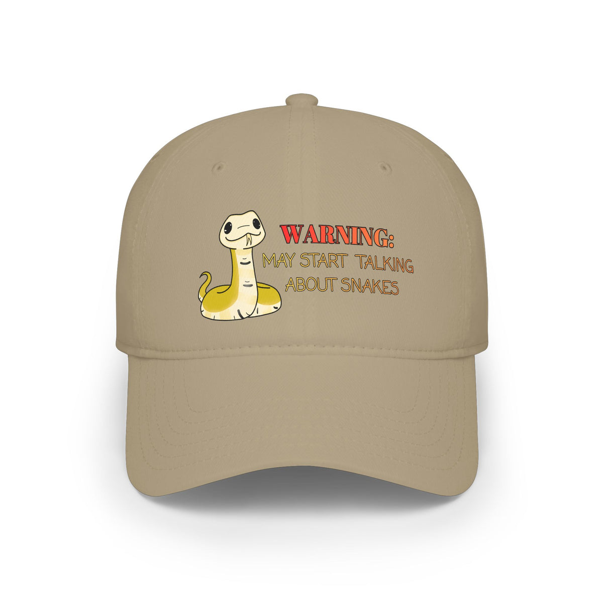Copy of Warning: May Start Talking about Snakes Low Profile Baseball Cap