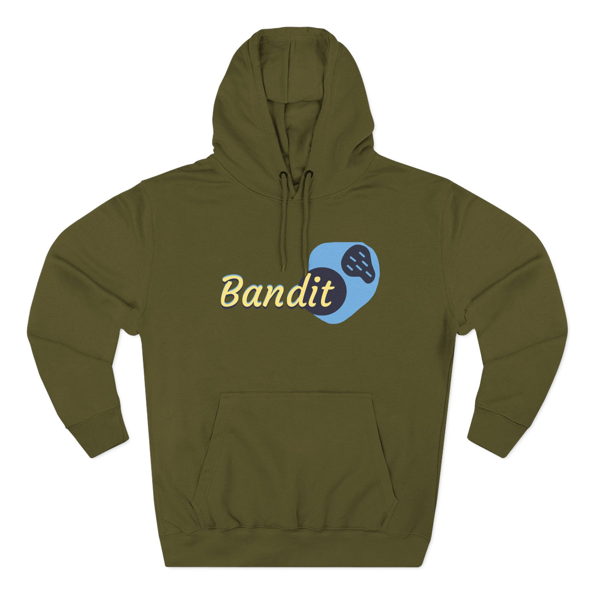 Bandit themed, (Front & Back Design) Adult Fleece Hoodie