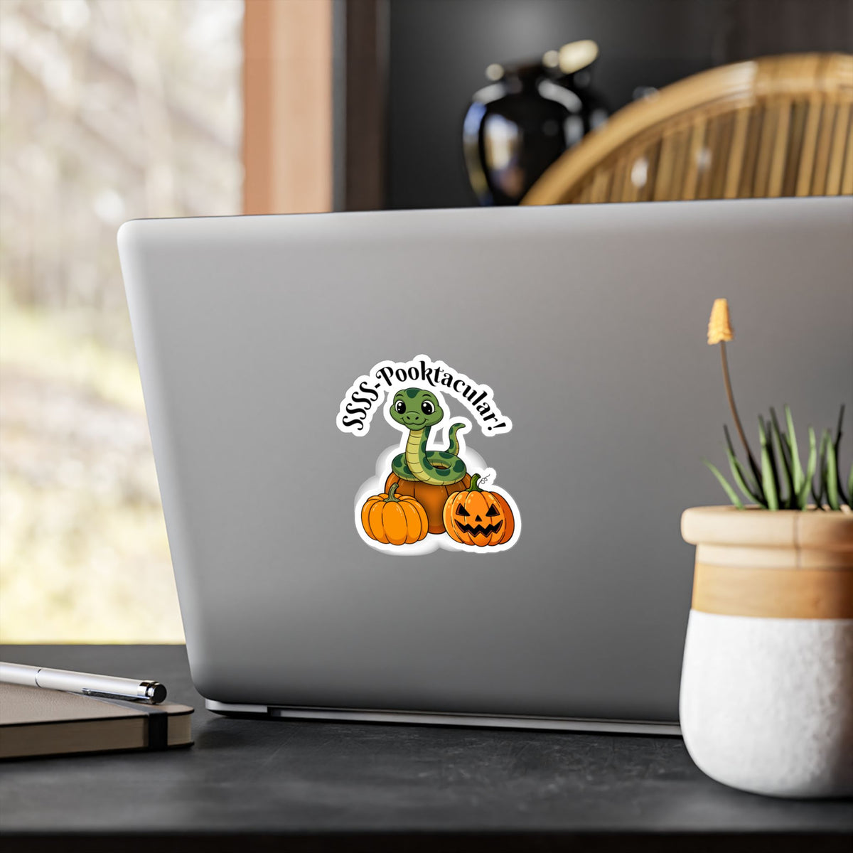 SSSS-Pooktacular Halloween Snake Kiss-Cut Vinyl Decals