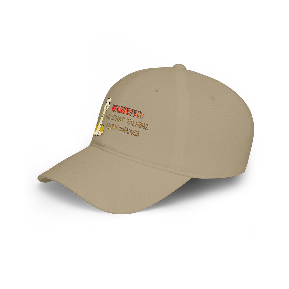 Copy of Warning: May Start Talking about Snakes Low Profile Baseball Cap