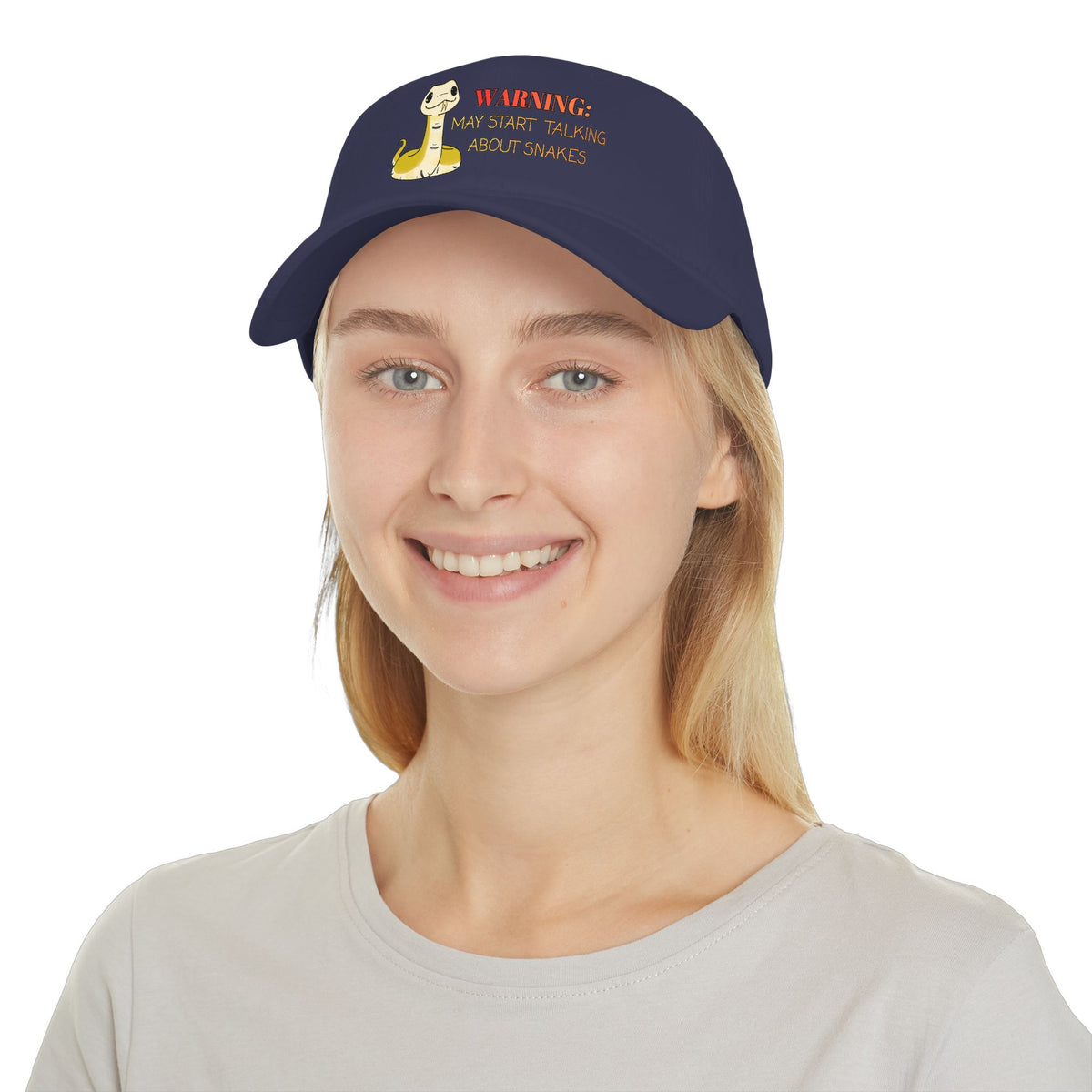 Copy of Warning: May Start Talking about Snakes Low Profile Baseball Cap