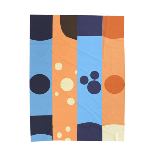 Heeler Family Velveteen Plush Blanket