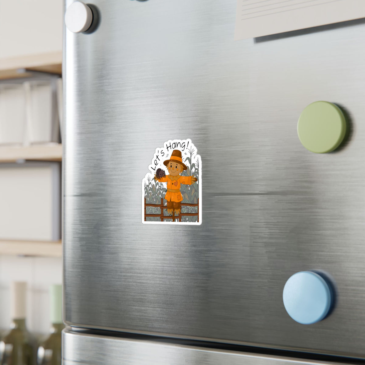 Halloween Spider and Scarecrow Kiss-Cut Vinyl Decals