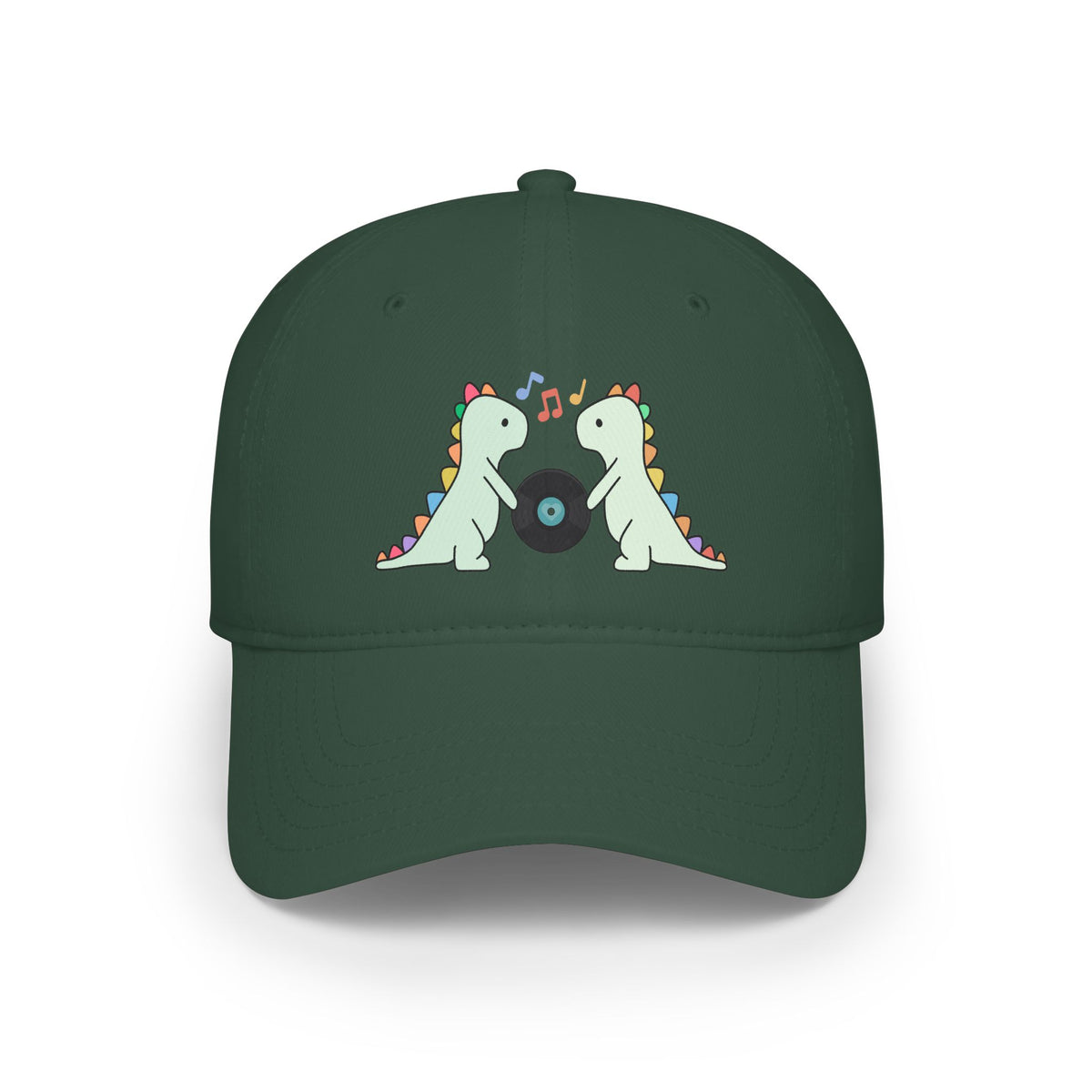 Record Loving Dinos- Low Profile Baseball Cap