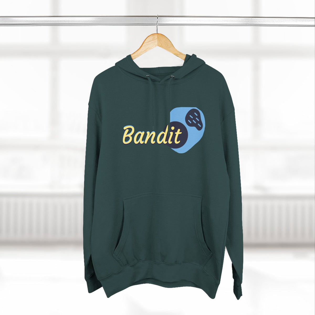 Bandit themed, (Front & Back Design) Adult Fleece Hoodie