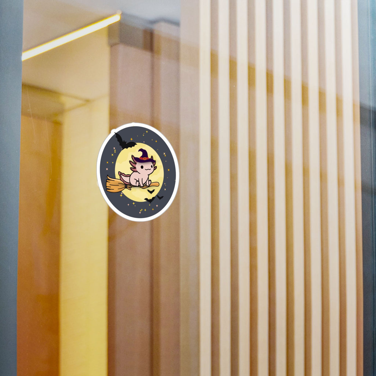 Bewitching Axolotl  Kiss-Cut Vinyl Decals
