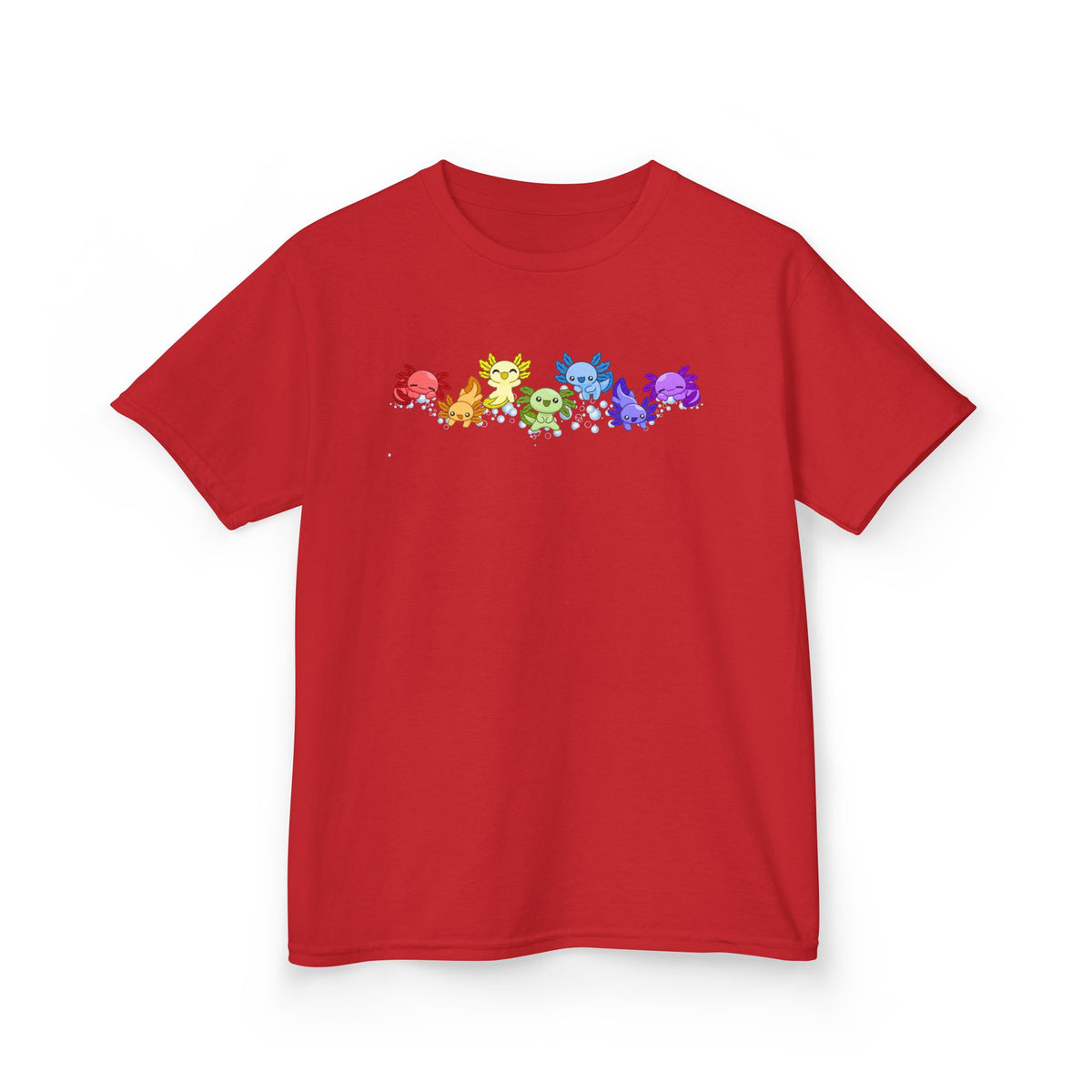 Rainbow Axolotls Kids Heavy Cotton™ Tee