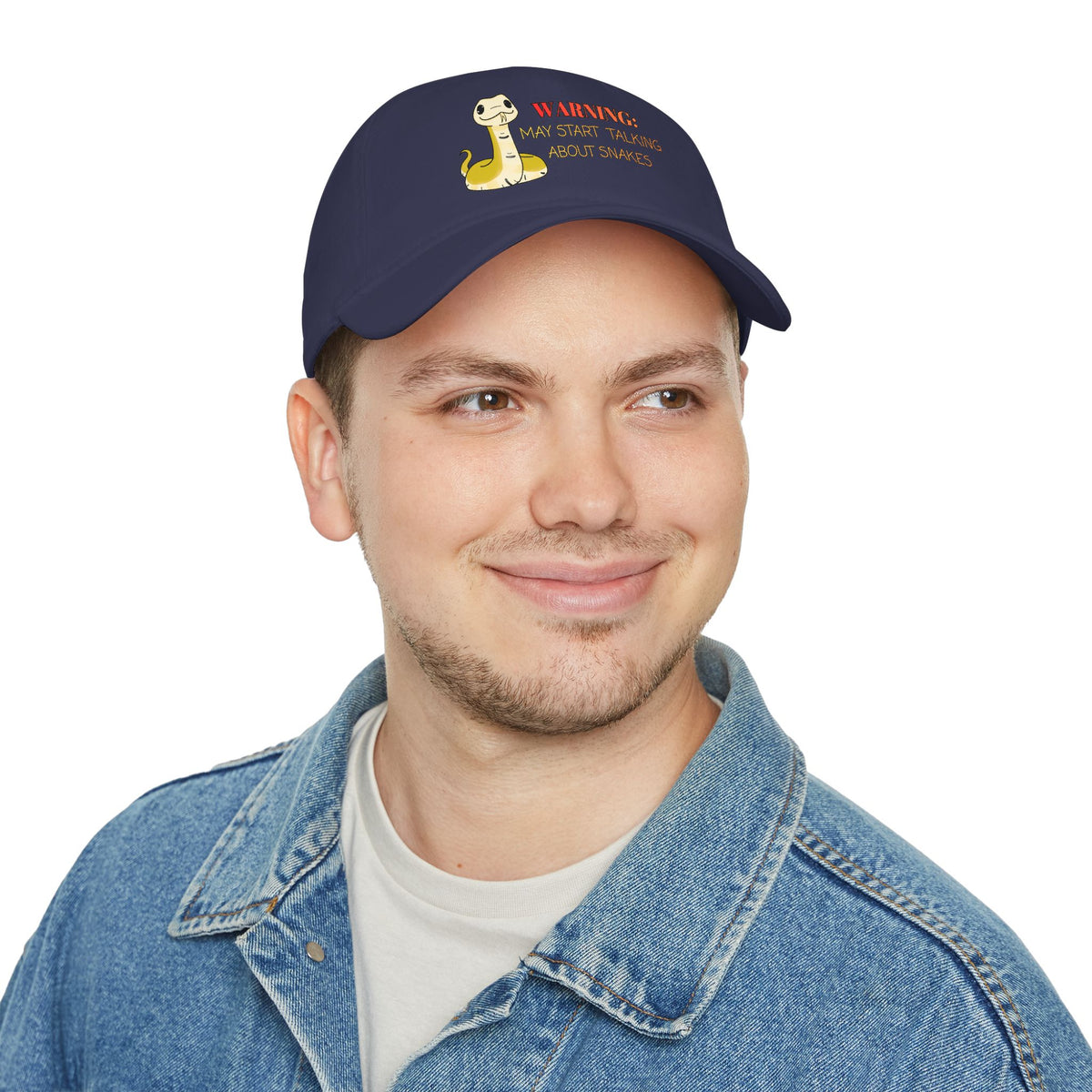 Copy of Warning: May Start Talking about Snakes Low Profile Baseball Cap