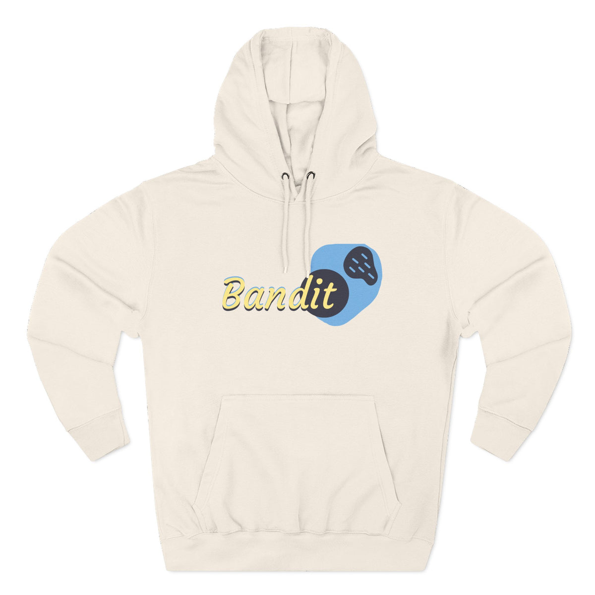 Bandit themed, (Front & Back Design) Adult Fleece Hoodie