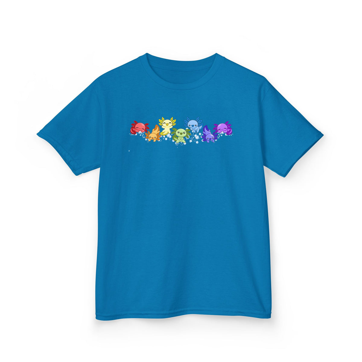 Rainbow Axolotls Kids Heavy Cotton™ Tee