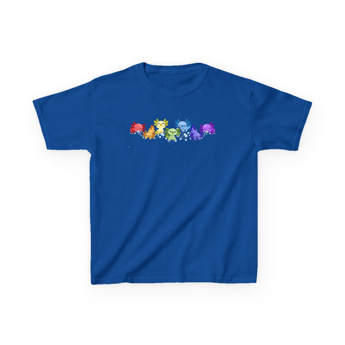 Rainbow Axolotls Kids Heavy Cotton™ Tee