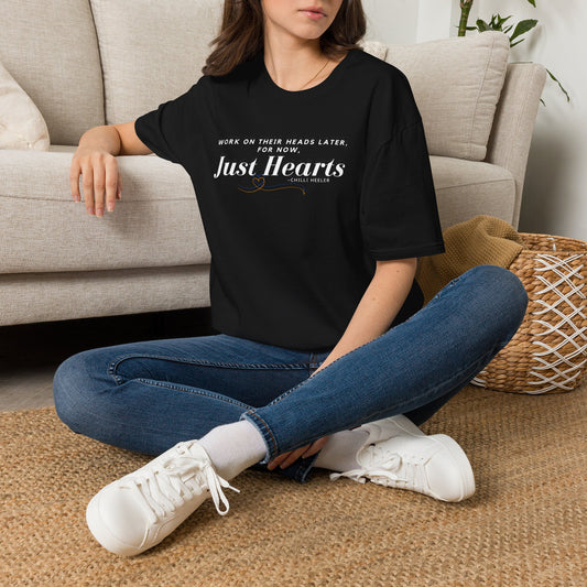 Chilli Heeler Quote "Work on their Heads later, For Now Just their Hearts" ,Unisex Softstyle T-Shirt