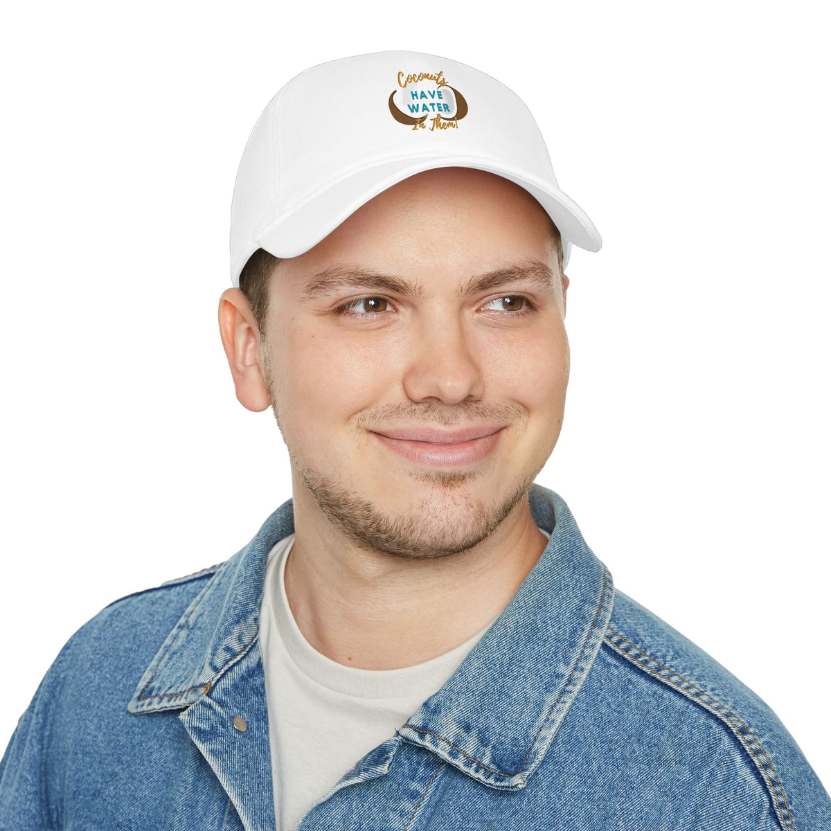 "Coconuts have Water in Them!" Low Profile Baseball Cap