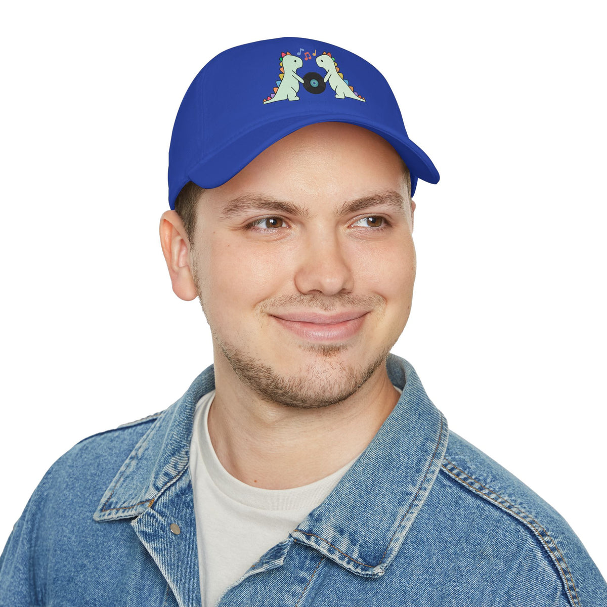 Record Loving Dinos- Low Profile Baseball Cap