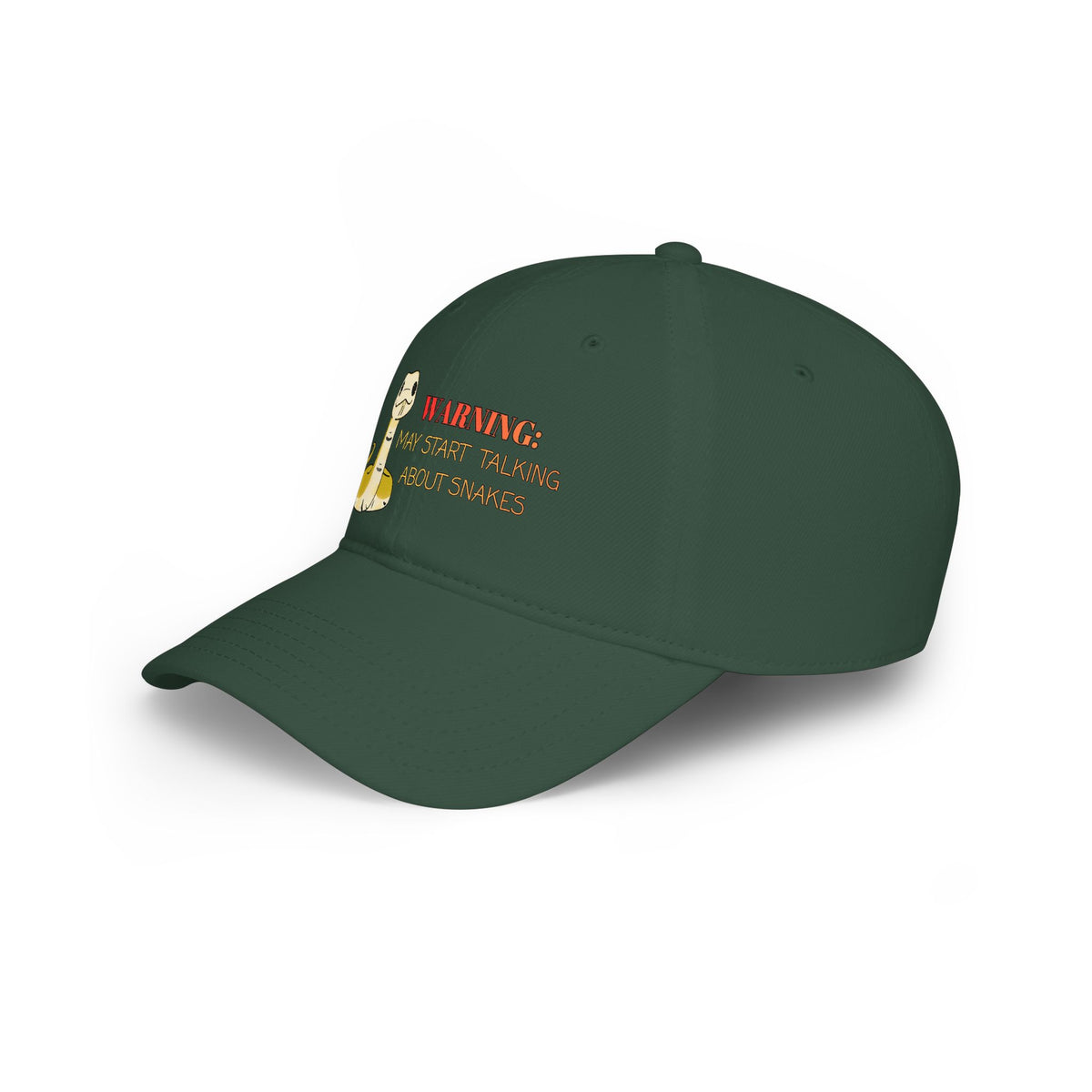 Copy of Warning: May Start Talking about Snakes Low Profile Baseball Cap