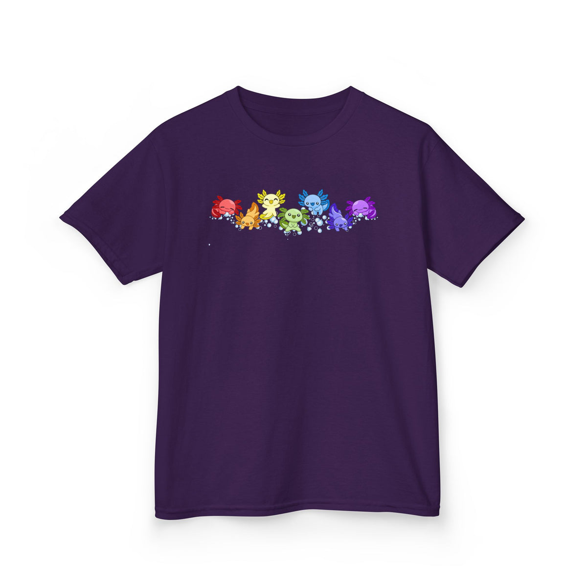 Rainbow Axolotls Kids Heavy Cotton™ Tee