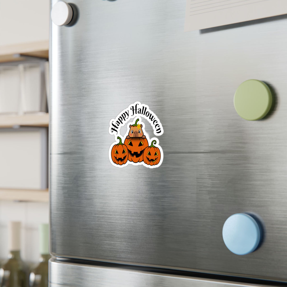 Capybara Happy Halloween Kiss-Cut Vinyl Decals