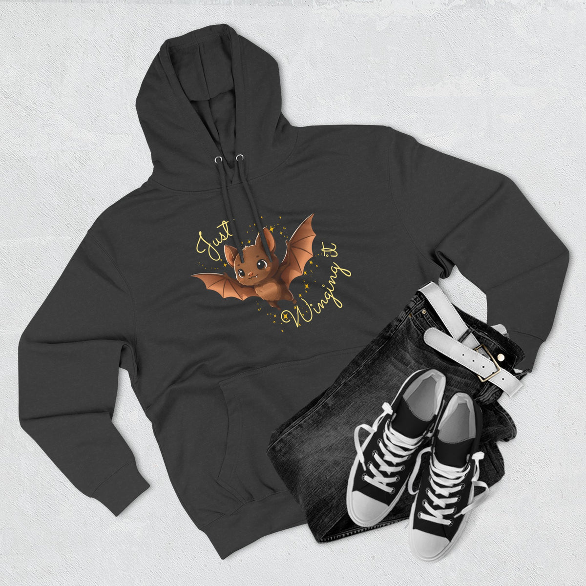 "Just Winging it" Adult Fleece Hoodie
