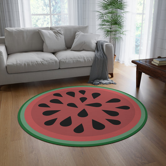 Watermelon Round Rug