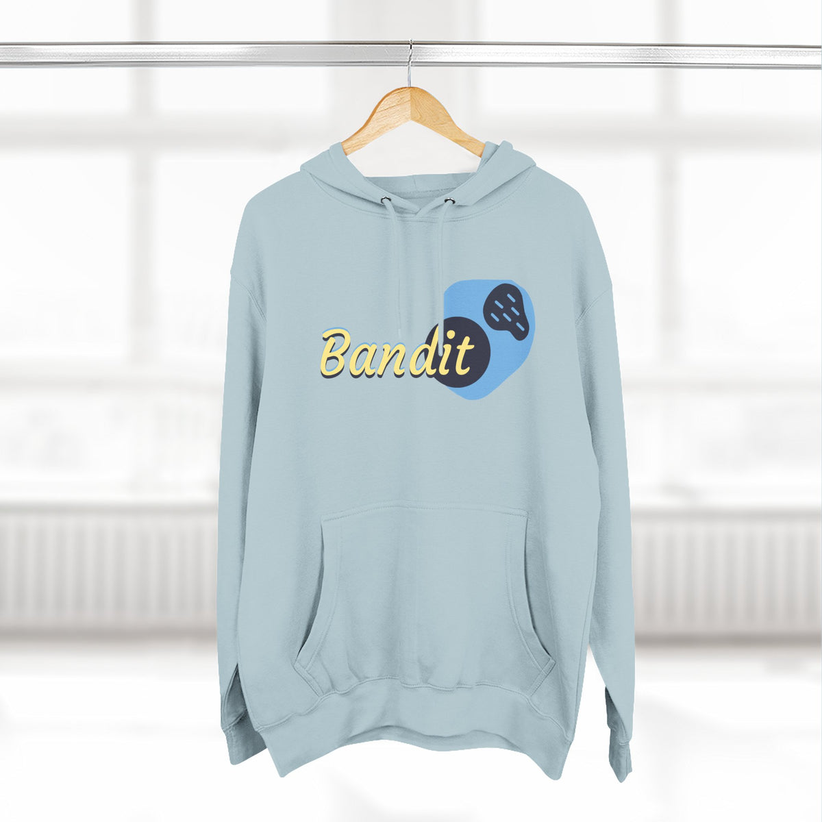 Bandit themed, (Front & Back Design) Adult Fleece Hoodie