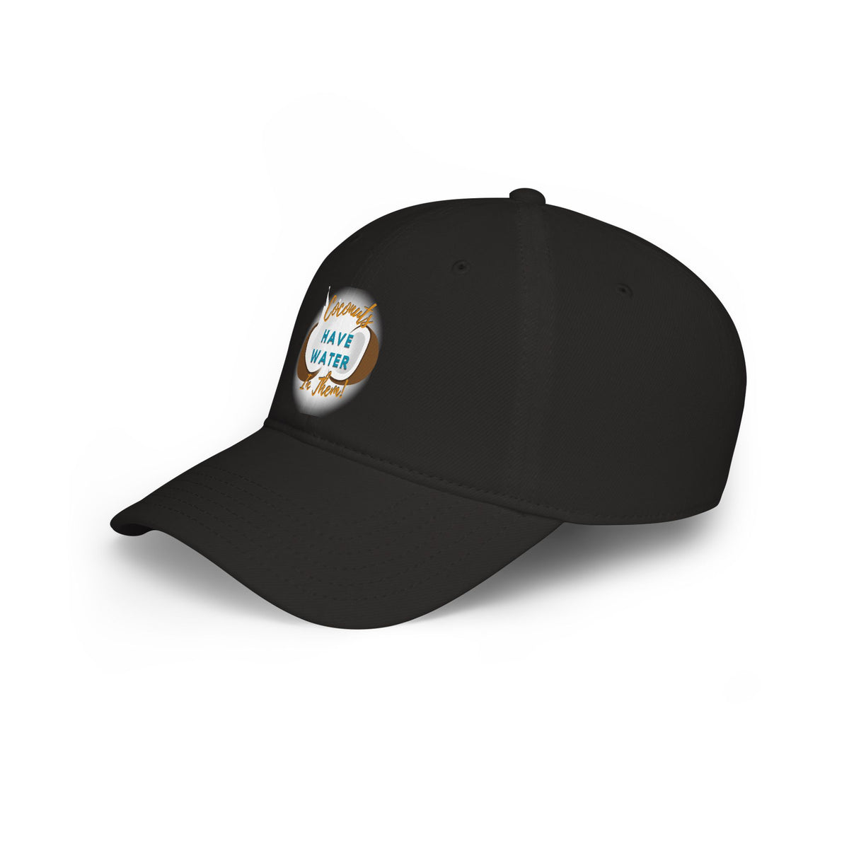 "Coconuts have Water in Them!" Low Profile Baseball Cap