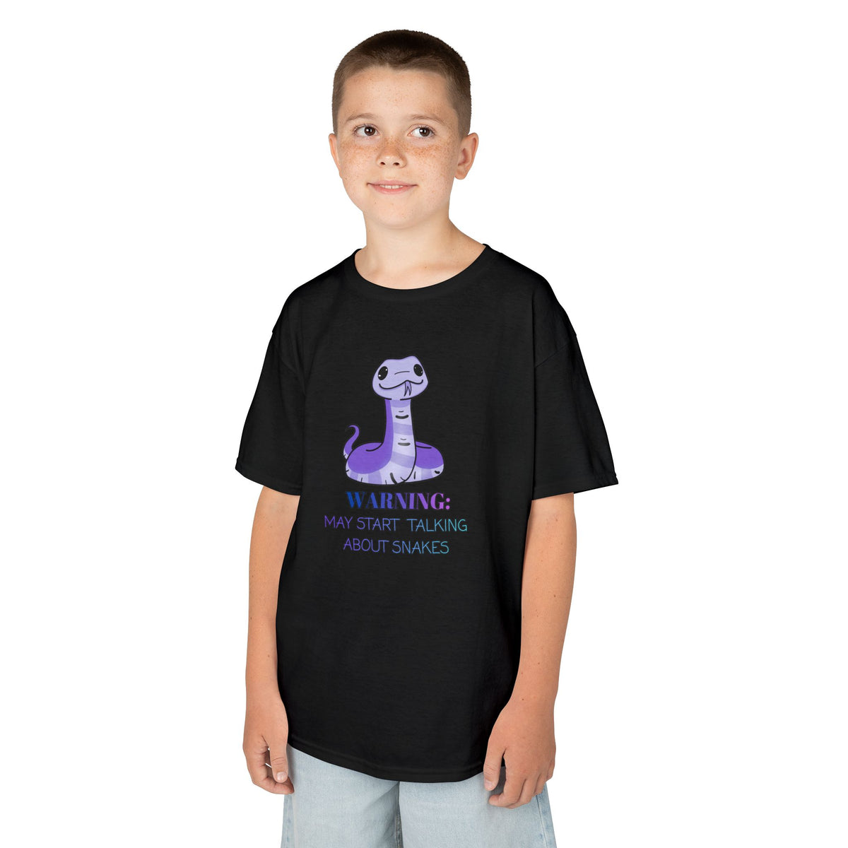 Warning: May talk about Snakes Kids Heavy Cotton™ Tee