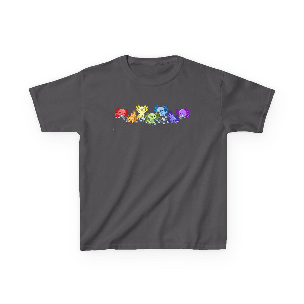 Rainbow Axolotls Kids Heavy Cotton™ Tee