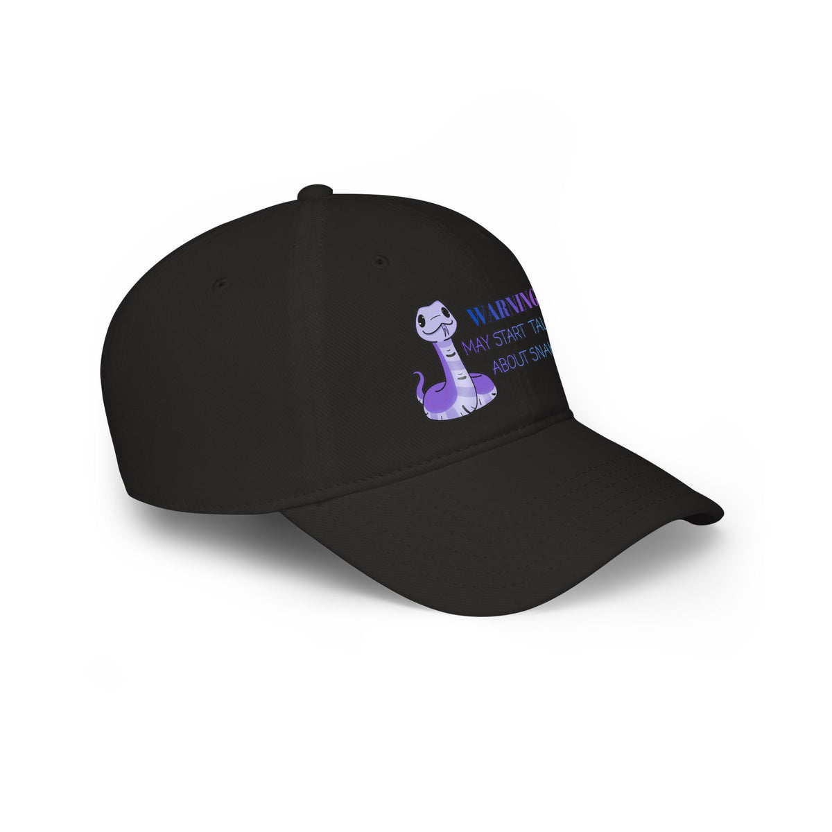 Warning: May Start Talking about Snakes Low Profile Baseball Cap