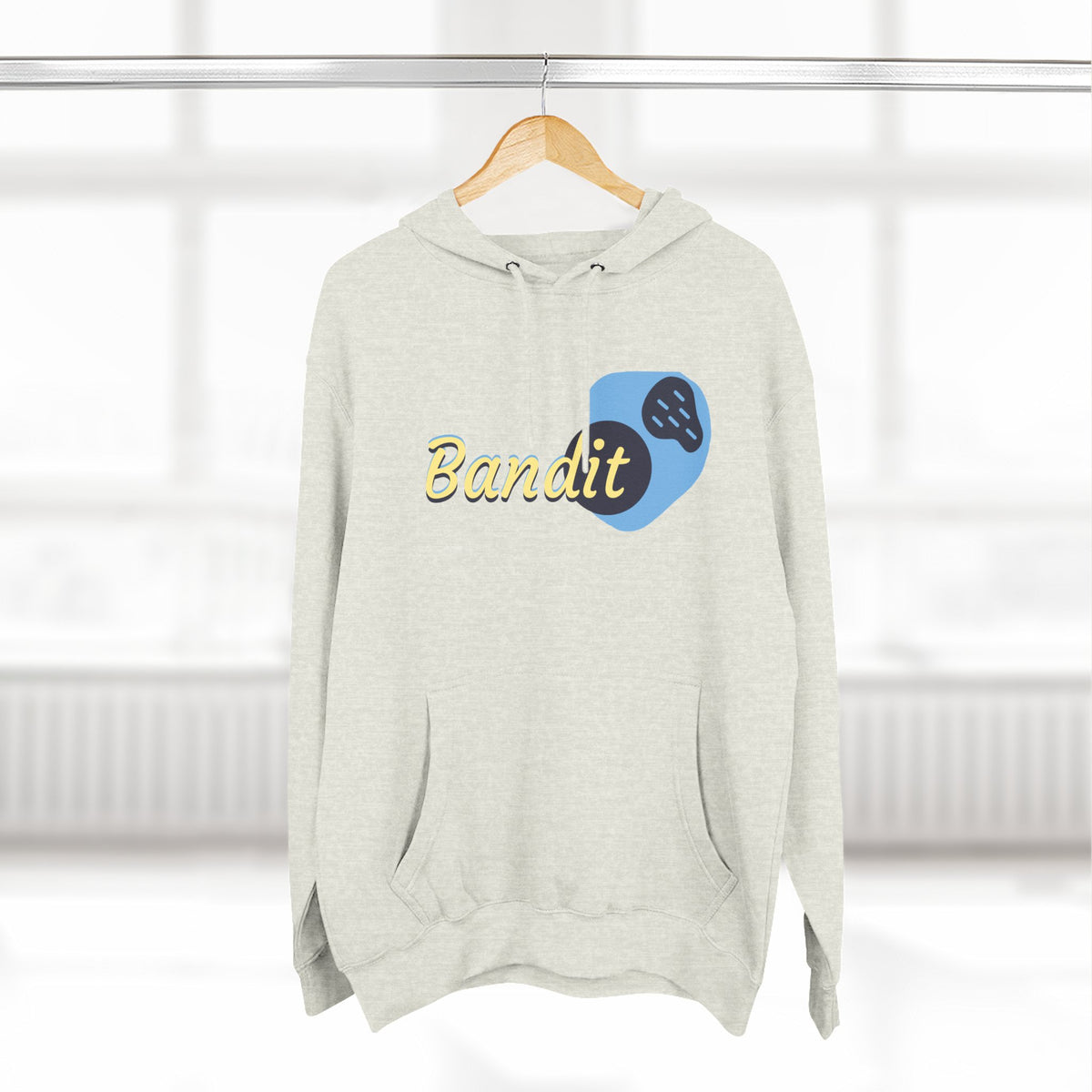 Bandit themed, (Front & Back Design) Adult Fleece Hoodie