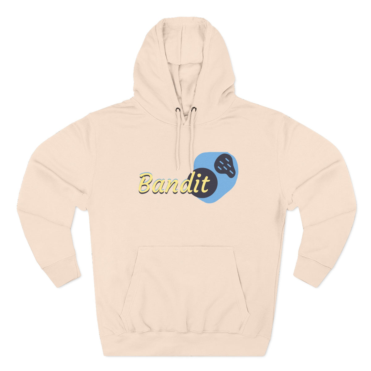 Bandit themed, (Front & Back Design) Adult Fleece Hoodie
