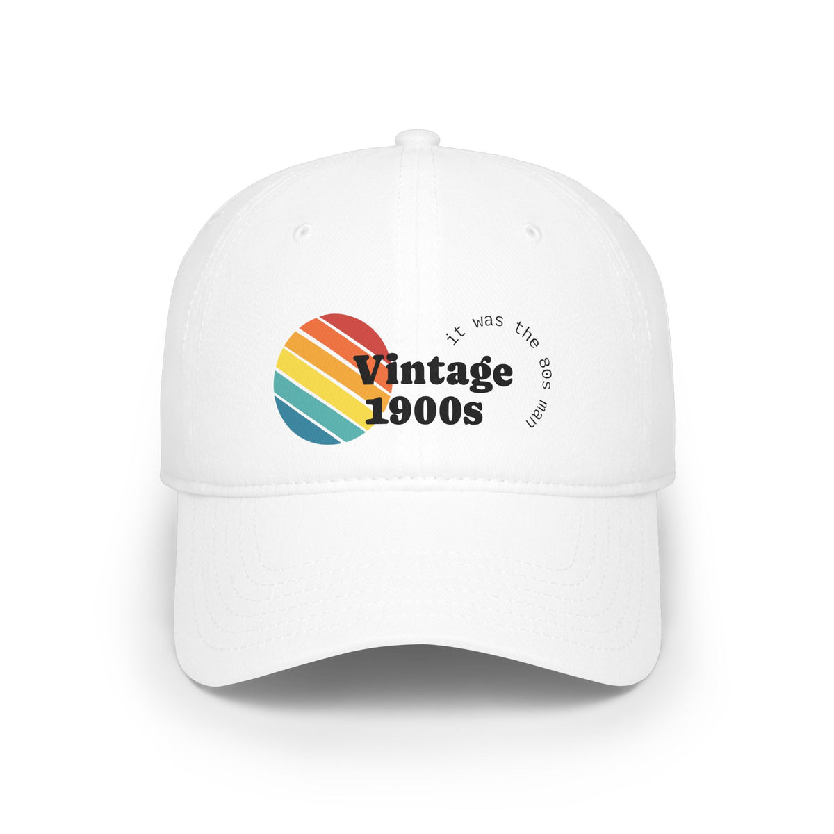 Vintage 1900s Low Profile Baseball Cap