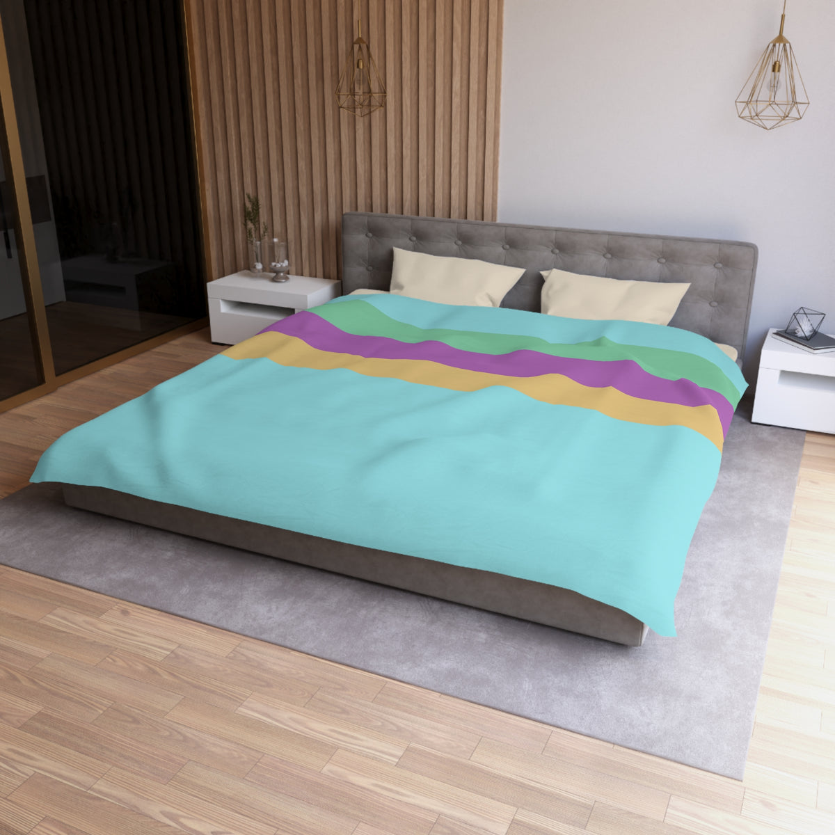 Bingo and Bluey Inspired Microfiber Duvet Cover
