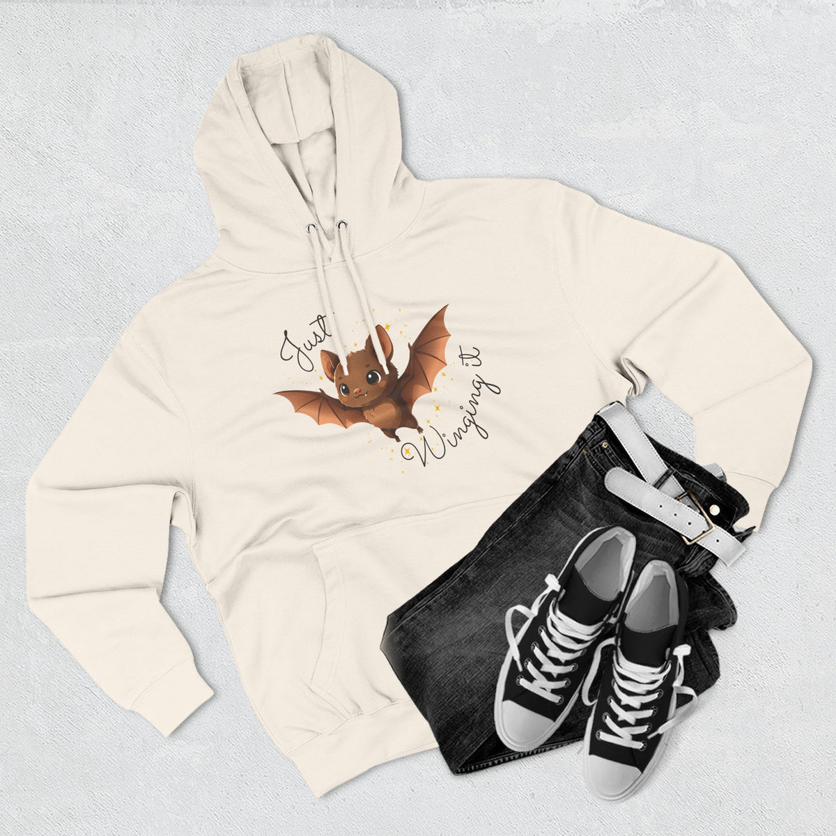 "Just Winging it" Adult Fleece Hoodie