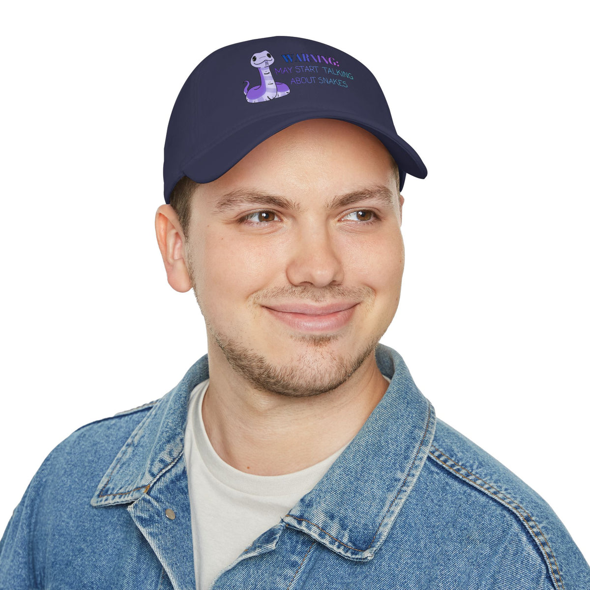 Warning: May Start Talking about Snakes Low Profile Baseball Cap