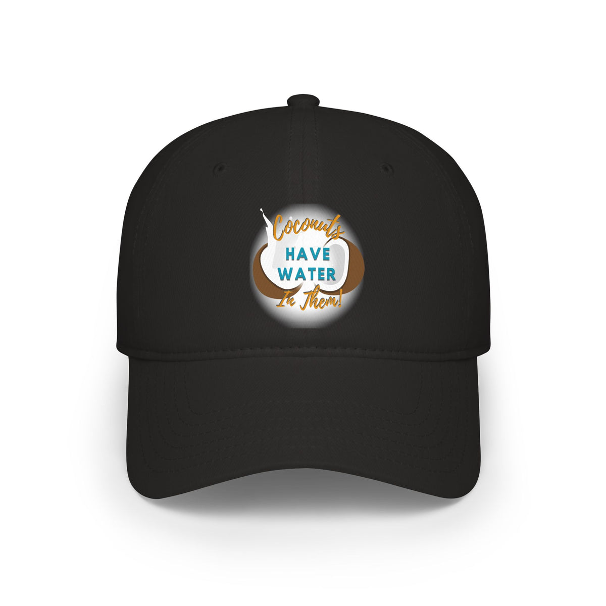 "Coconuts have Water in Them!" Low Profile Baseball Cap