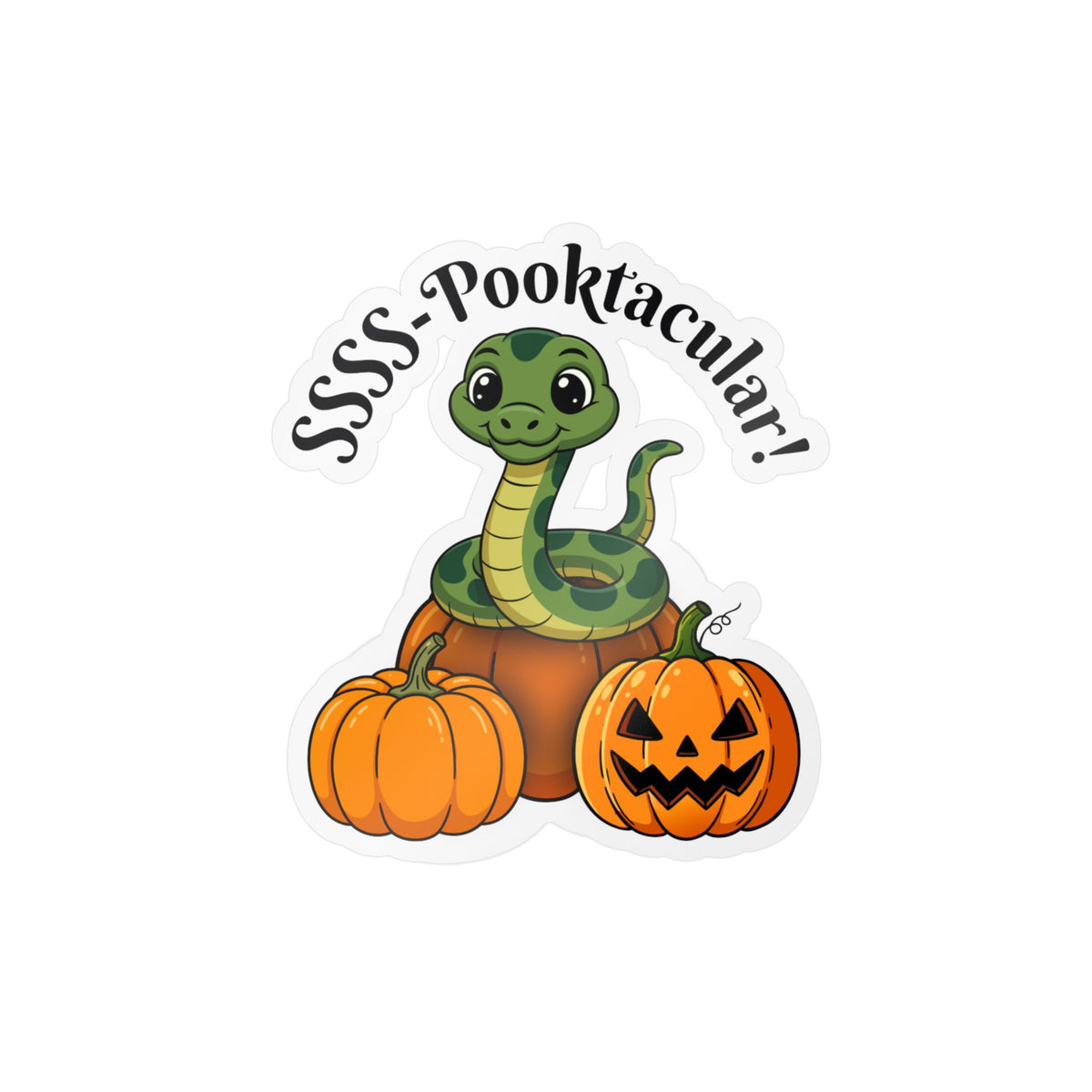 SSSS-Pooktacular Halloween Snake Kiss-Cut Vinyl Decals