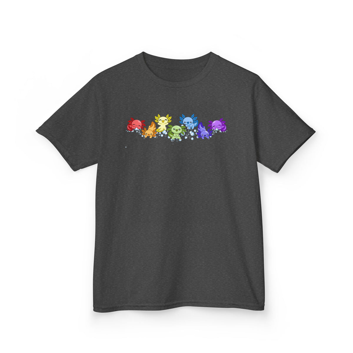 Rainbow Axolotls Kids Heavy Cotton™ Tee