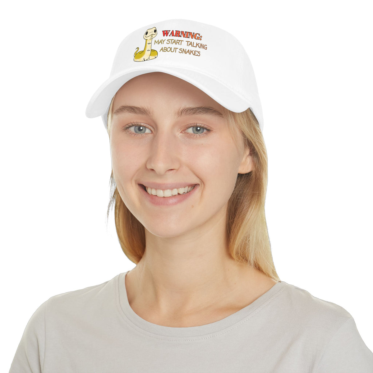 Copy of Warning: May Start Talking about Snakes Low Profile Baseball Cap
