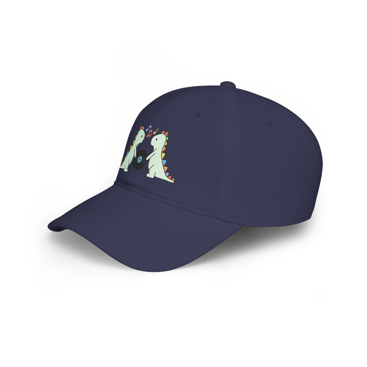 Record Loving Dinos- Low Profile Baseball Cap