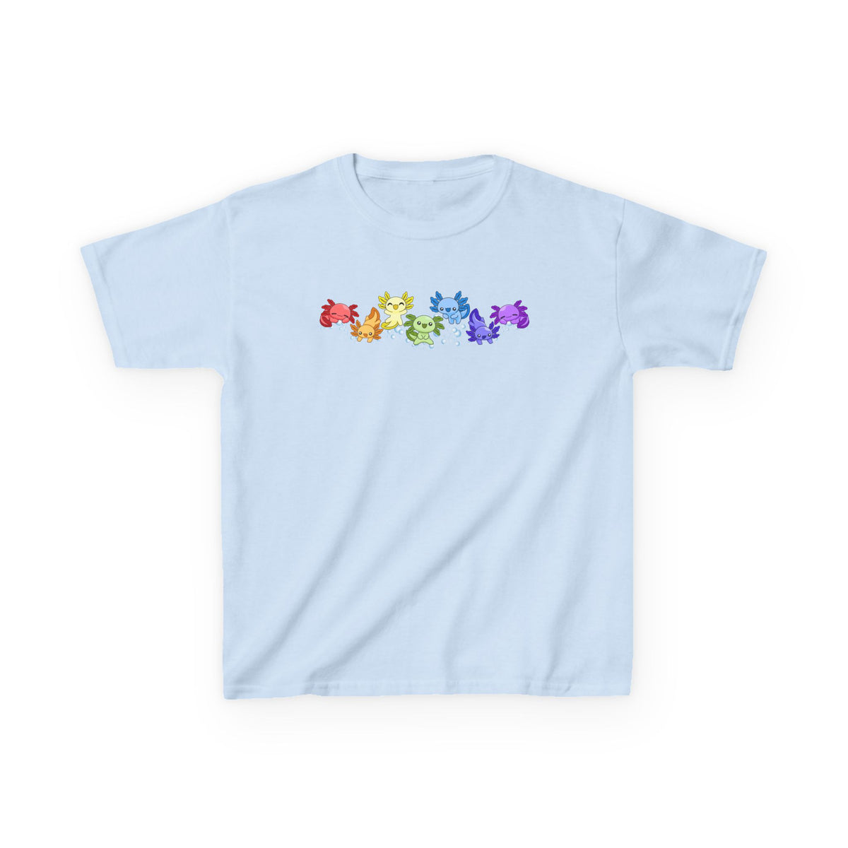 Rainbow Axolotls Kids Heavy Cotton™ Tee