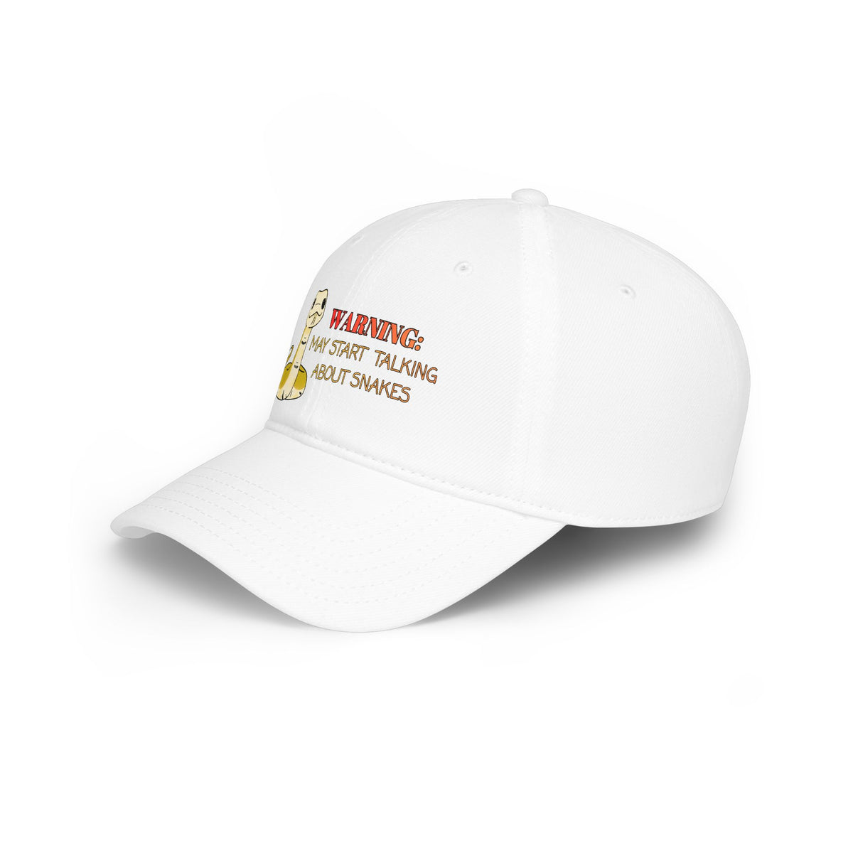 Copy of Warning: May Start Talking about Snakes Low Profile Baseball Cap
