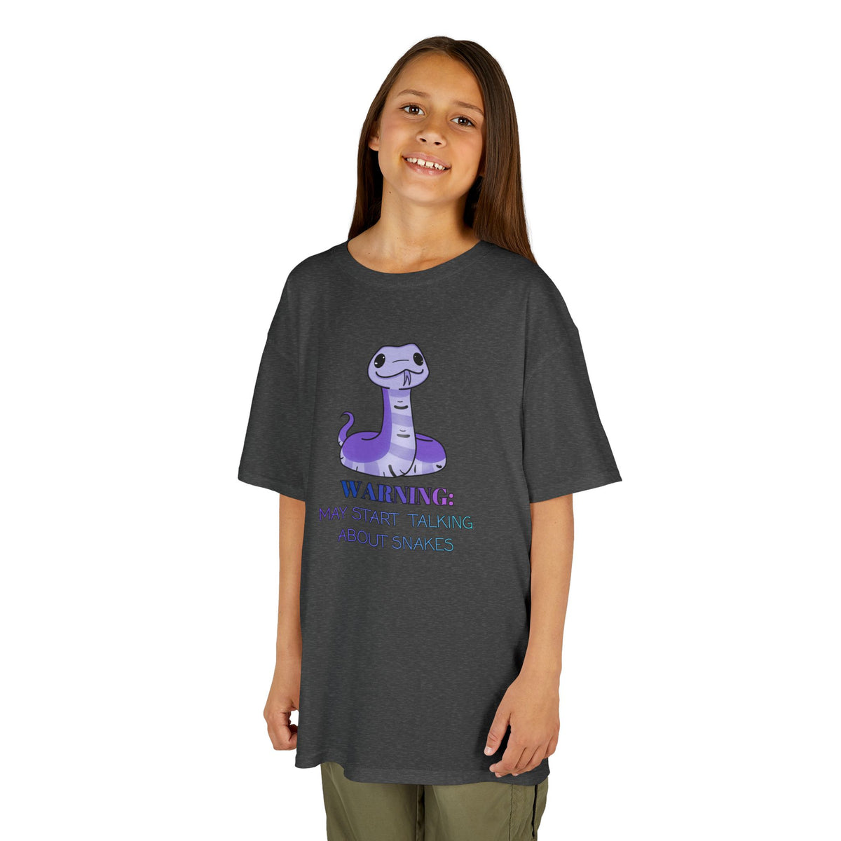 Warning: May talk about Snakes Kids Heavy Cotton™ Tee